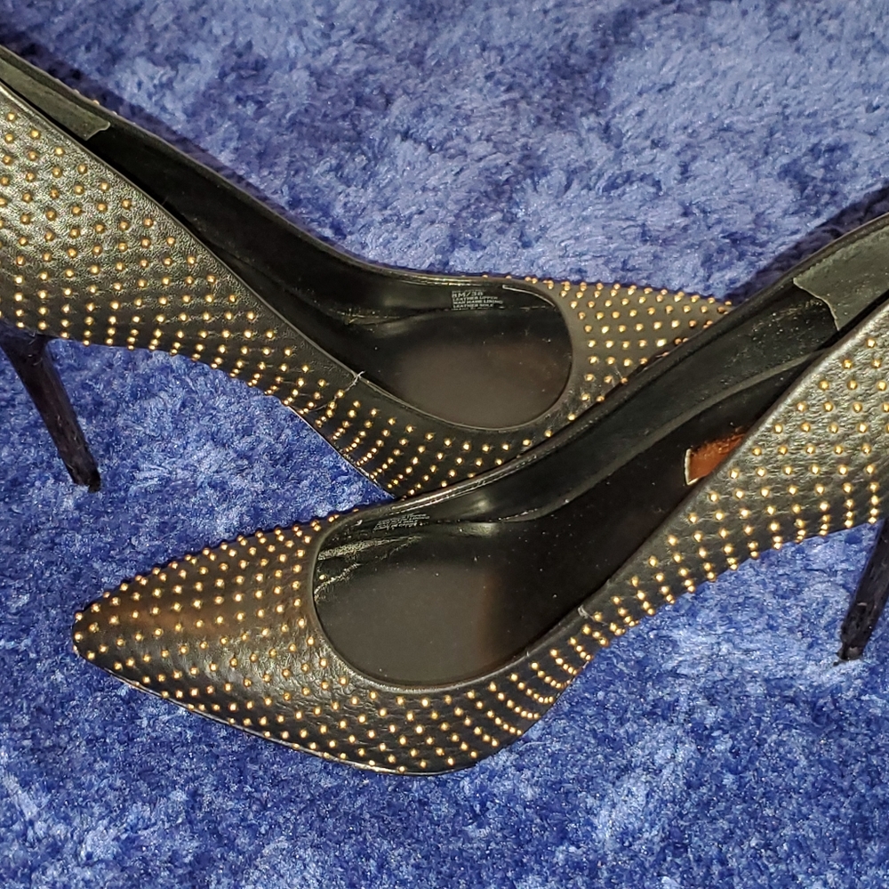 BCBG MA-ASTRED BLACK SPORT CALF HEELS - Picture 5 of 6